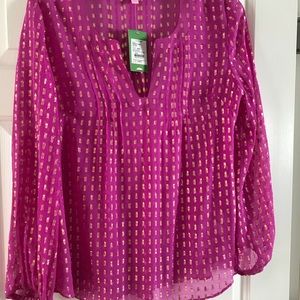 Exotic Orchid Crinkle Clip Silk Jacquar Size Large